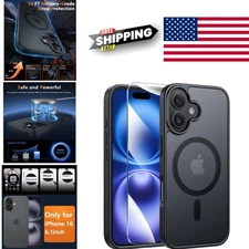 Military Grade Drop Proof iPhone 16 Case Translucent Matte Anti Fingerprint