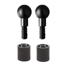 Pack Of 2 Aluminum Alloy 15mm Ball Head Adapters With 1/4Inch Thread For Camera