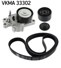 SKF Keilrippenriemensatz VKMA 33302 für PEUGEOT 206 BERLINGO FIAT QUBO CITROËN