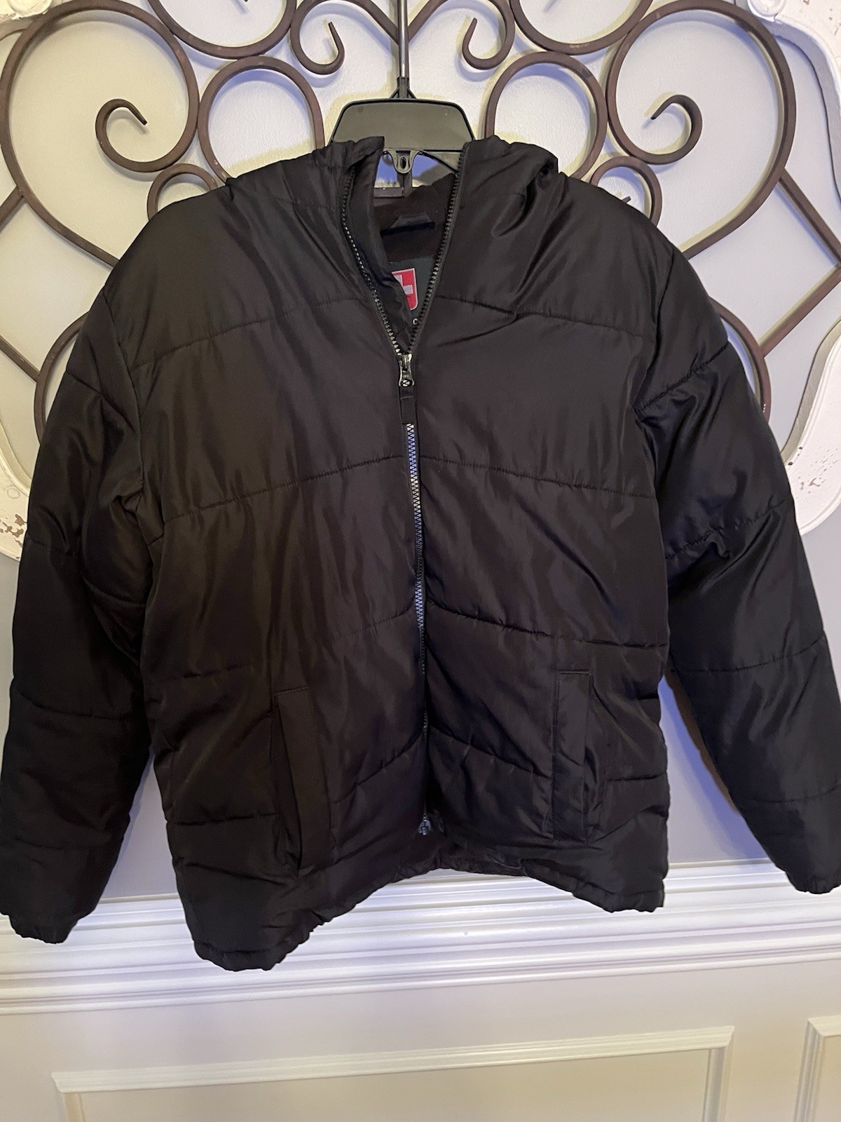 Swiss Tech Puffer Jacket Winter Insulated Coat Black Womens Sz Xl