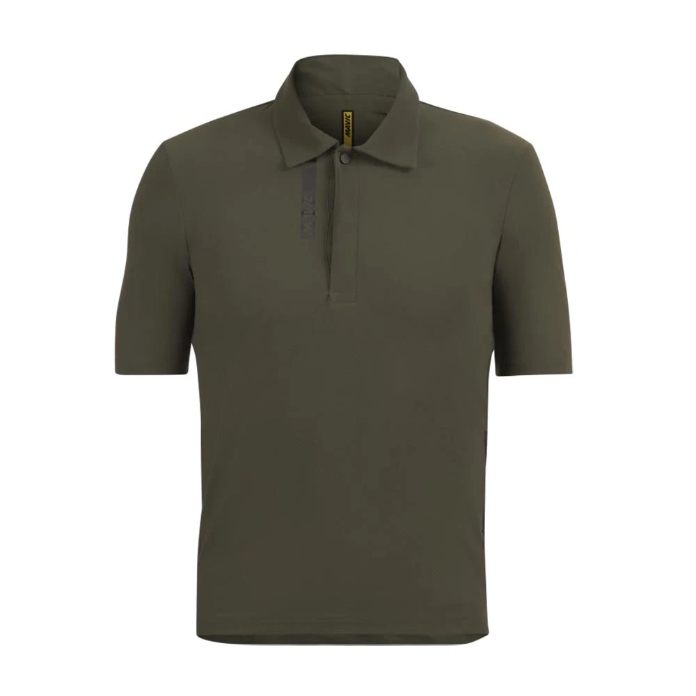 Mavic Allroad Mens Polo Shirt Army Green - Off Road Cycling Clothing
