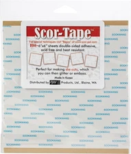Scor-Pal SPC210 Scor-Tape Sheets 5/Pkg-6"X6"