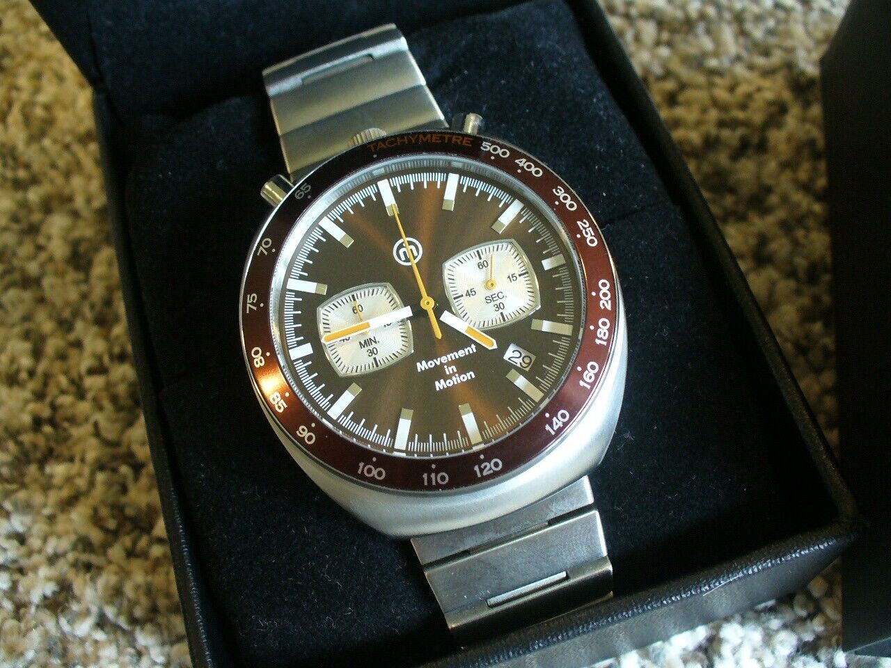 Tic Tac Movement in Motion ( Seiko 6138 revival ) Bullhead Watch w/Case |  eBay