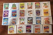 Lot of 23 Vintage General Mills Ad Slicks Advertising Wheaties Cheerios Rate 7x7