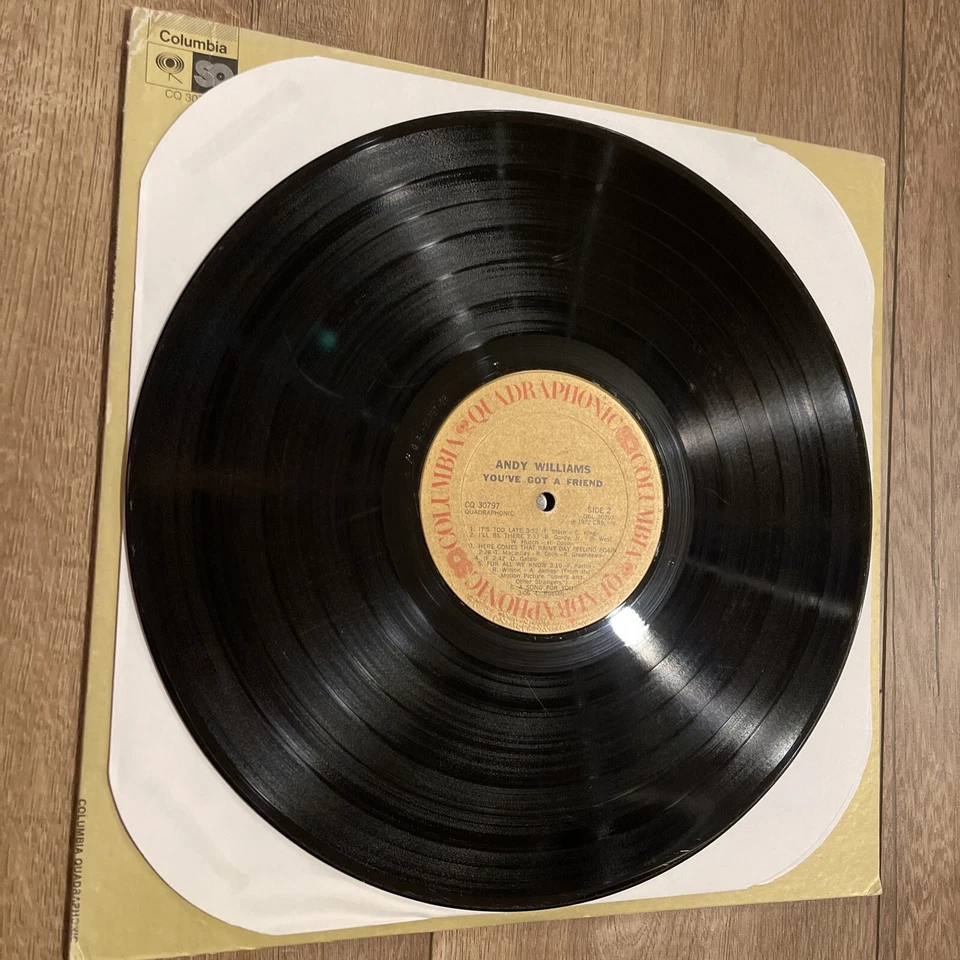 ANDY WILLIAMS You've Got a Friend SEALED QUADRAPHONIC LP Columbia CQ '72 - Image 3 of 4