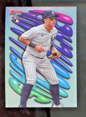 2023 Bowman's Best Anthony Volpe RC Refractor Shellacked Yankees SH-17