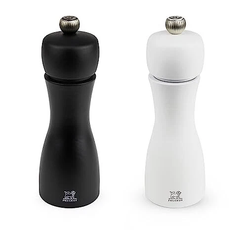 2/24260 Tahiti 6 Inch Black Pepper Mill and White Salt Mill Set
