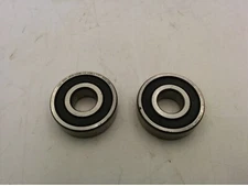FAG 6201-2RSR BALL BEARING, 12mm x 32mm x 10mm (LOT OF 2) NNB