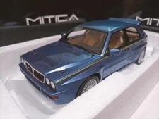 MITICA 1/18 Lancia Delta Evo II 1979 Blue 4-door hatchback sports car model