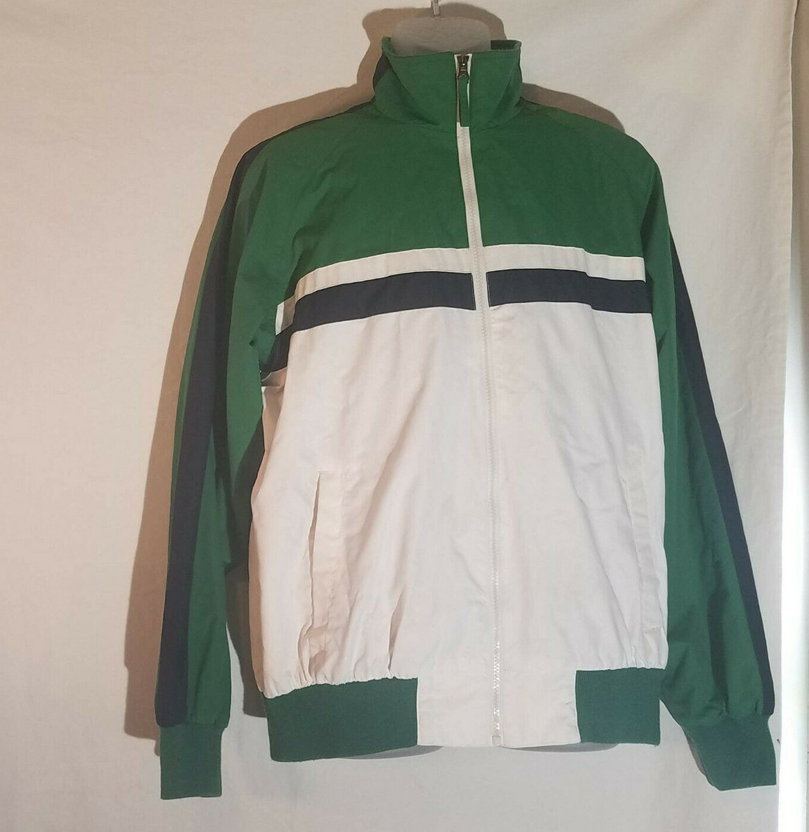 Vintage Arizona Jean Co, Large, Green, Track Windbreaker