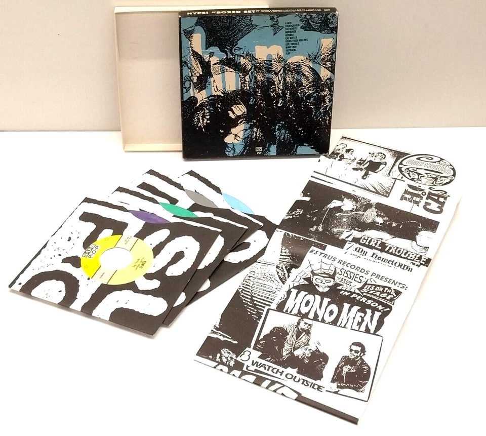 VA- Hype 4 x 7” EP Box 1996 US ORIG Sub Pop Nirvana Soundgarden Mudhoney LP - Image 3 of 4