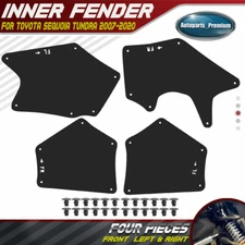 4x Front & Rear Fender Liner Guard for Toyota Sequoia Tundra 07-20 Pickup SUV