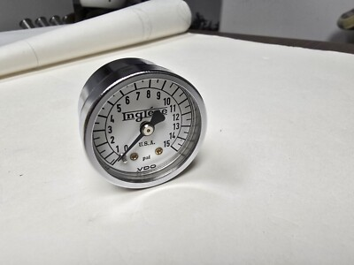 #ad VINTAGE VDO INGLESE 1.5 FUEL PRESSURE GAUGE 153 002 0 15 PSI Hot Rod Gasser $79.99