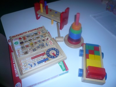 alfabeto figurato e pallottoliere legnoland camion a cubi in