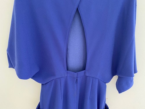 & Other Stories Pocket Pencil Open Back Dress Size UK 6 Balloon Sleeve - Picture 8 of 9