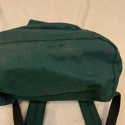 GH Bass & Co Outdoor Gear Green Canvas & Leather Backpack | eBay display picture 1