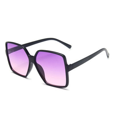 Retro Sun Glasses Square Shades Oversized Women Sunglasses  display picture 1