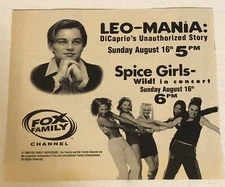 Leo Mania Spice Girls Wild Tv Guide Vintage Print Ad Leonardo DiCaprio Tpa15