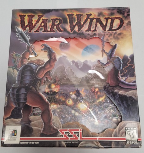 War Wind ( PC, 1996) by SSI - Big Box Only + Manual + Catalog + Chart