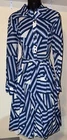 Ivanka Trump Womens Size 8 Shirt Dress Long Sleeve Button Up Collared Blue Dress