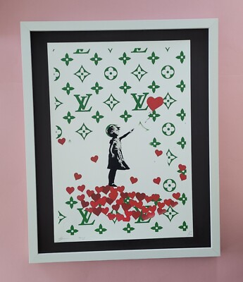 #ad #ad 🔥Death NYC Large Framed 16x20in Pop Art COA Banksy Girl #5 $275.00