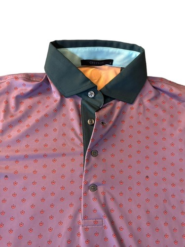 Neu mit Etikett Greyson Polo Herren Small Golf Frühling Garten Windblume Kurzarm Wolf - Bild 13 von 15