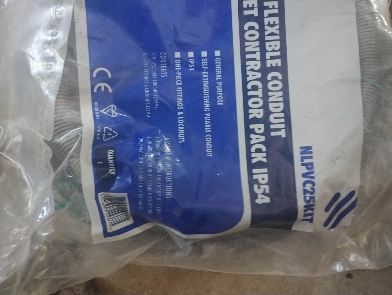 Newlec Flexible Conduit Kit Premium Nylon Cable Sleeving Pipe 25mm 