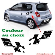 Stickers Damier Destructuré Renault Sport - Clio Megane Twingo RS GT - 059