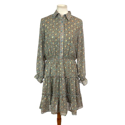 Drole De Copine Womans Dress Size M Long Sleeve Animal Print