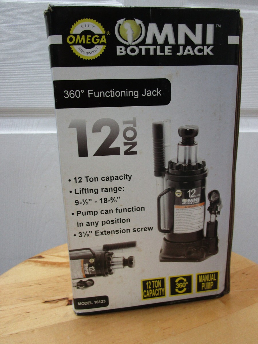Omega 12 Ton, Omni Bottle Jack (Functions in Any Position) Manual