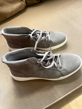 WORN ONE TIME Mens Cole Haan Grand high top sneaker grey suede 10 1/2