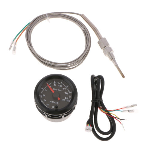 2'' 52mm EGT Exhaust Temperature Meter 20 LED Sensor