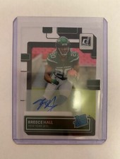 2022 Panini Clearly Donruss Breece Hall Rated Rookie Auto