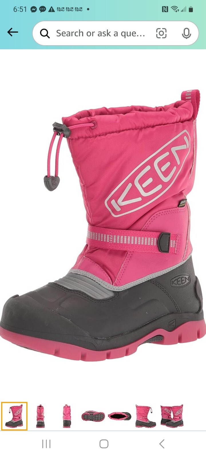 Stivali Keen Ragazze Giovani Snow Troll Pac Taglia 4
