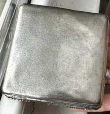 RARE OOAK PEWABIC TILE PUBLIC ART Detroit Metro Airport Remodel 2001 Platinum