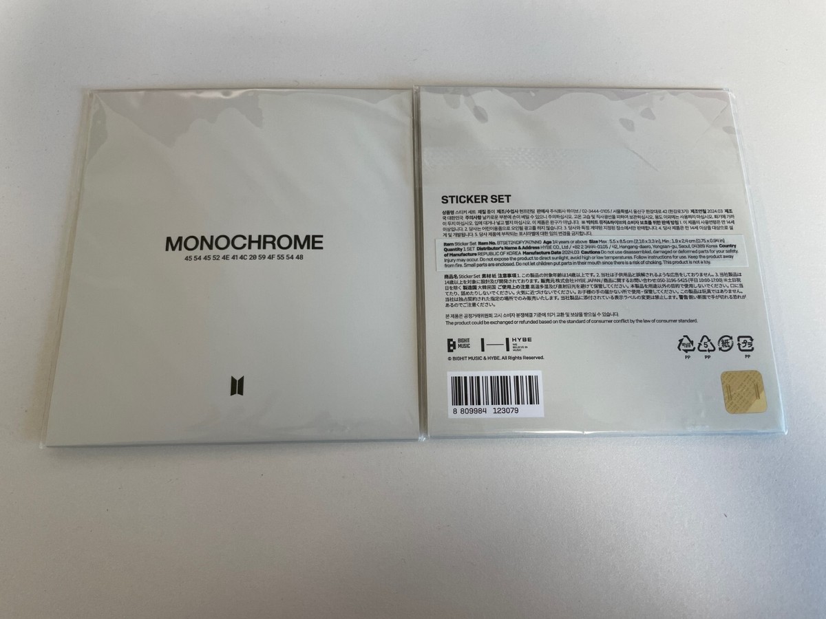 BTS MONOCHROME PROJECT OFFICIAL MD | eBay