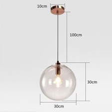 Image of Glass Lamp Home Chandelier Lighting Kitchen Ceiling Lights Bedroom Pendant Light