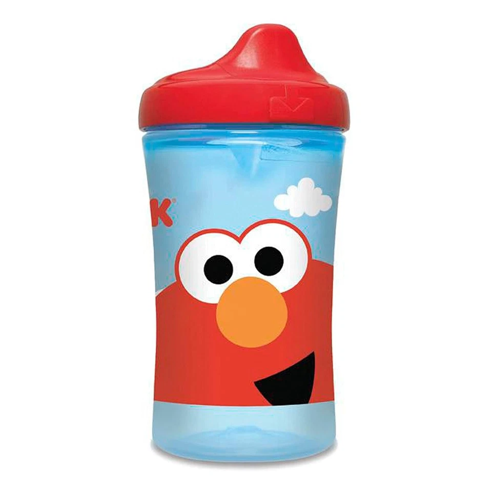 Taza de boquilla dura NUK SESAME SESAME SPOUT, 10 OZ, paquete de 2 galletas monstruo y olmo Foto 3 de 4