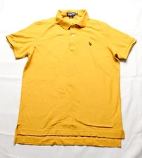 U.S. Polo Assn. Men's S/S Performance Pique Polo Shirt JL3 Yellow Small