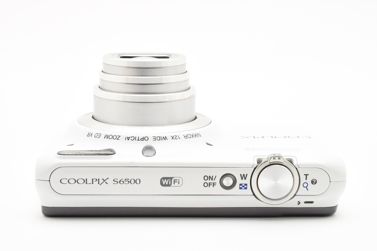 【ジャンク】Nikon COOLPIX S6500 ホワイト MINT] Nikon COOLPIX S6500 White 16MP Compact Digital Camera