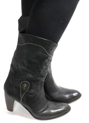 Damenstiefel Vintage Stiefel Blogger High Heels Westernstiefel