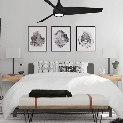 Minka Aire Twist 52" Ceiling Fan with LED Lights & Remote - Coal Finish - Picture 8 of 9