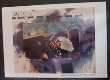 art postcard Phillip J Hampton Garden unavoidable sin OS St Louis Artists Guild