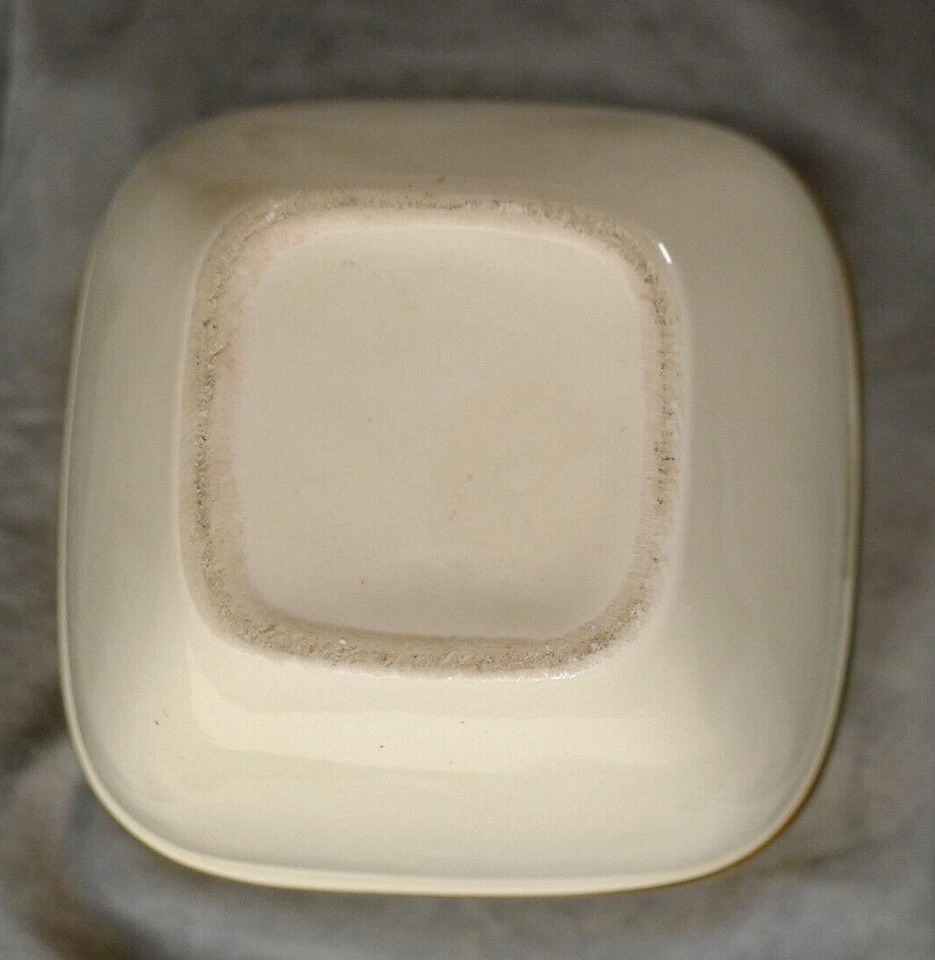 Übertopf Blumentopf Vase MAJOLI LINE elfenbein Rand breit goldfarben 15x11x11 cm - Bild 4 von 4