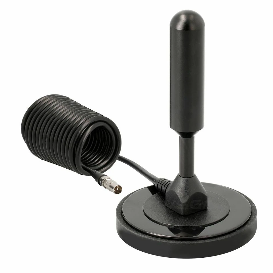 DVB-T2 HD Antenne, AVK25+ Fernsehkanäle, HD Free TV-Programme Empfänger Schwarz