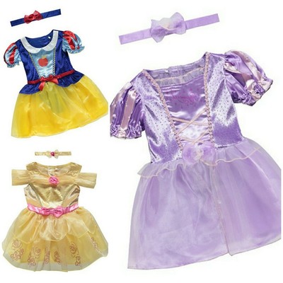 Baby Girls Disney Princesses Rapunzel Belle Snow White Fancy Dress Costumes Ebay