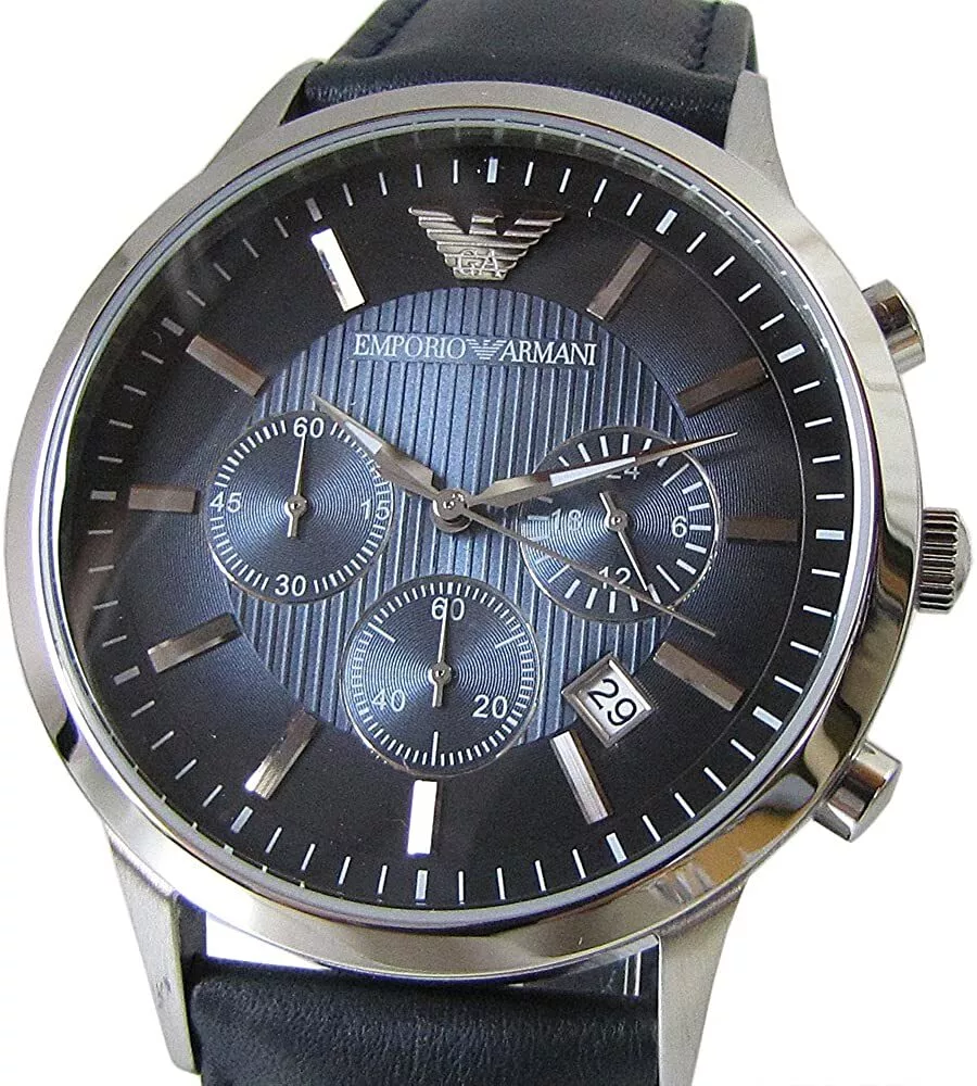 Emporio Armani Armani Chrono Quartz Men s Watch AR2473 Navy Belt