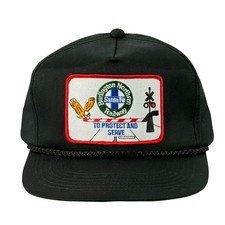 Vintage Burlington Northern Santa Fe BNSF Railway To Protect & Serve Snapback