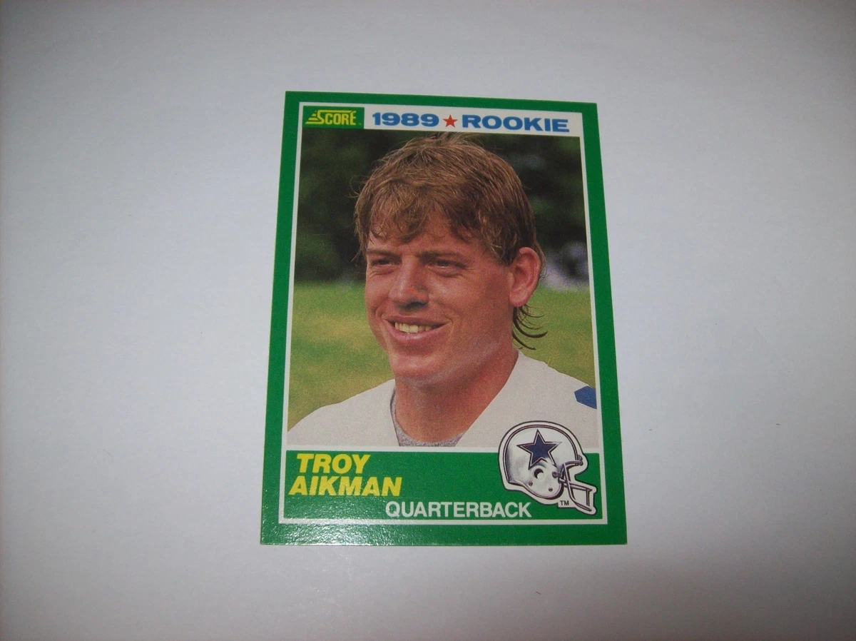 Troy Aikman Football SCORE Rookie Sports Trading Card Singles for