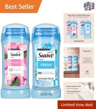 Cruelty-Free Antiperspirant Deodorant Set - Fresh Powder, Long-Lasting Care